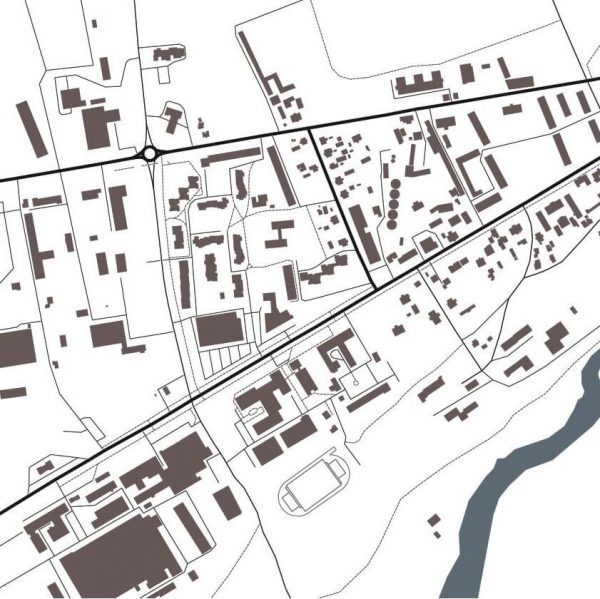 Stilizuotas miesto žemėlapis Ukmergės Urbanistas